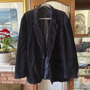 Navy oversized corduroy blazer